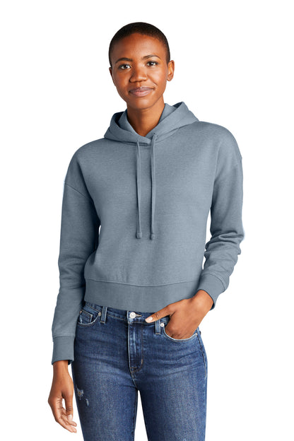 Front View of FlntBluHtr District Women's V.I.T. Fleece Hoodie DT6101