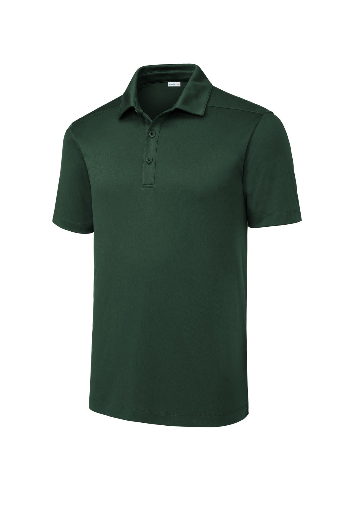 Front View of Forest Green Sport-Tek Posi-UV Pro Polo. ST520