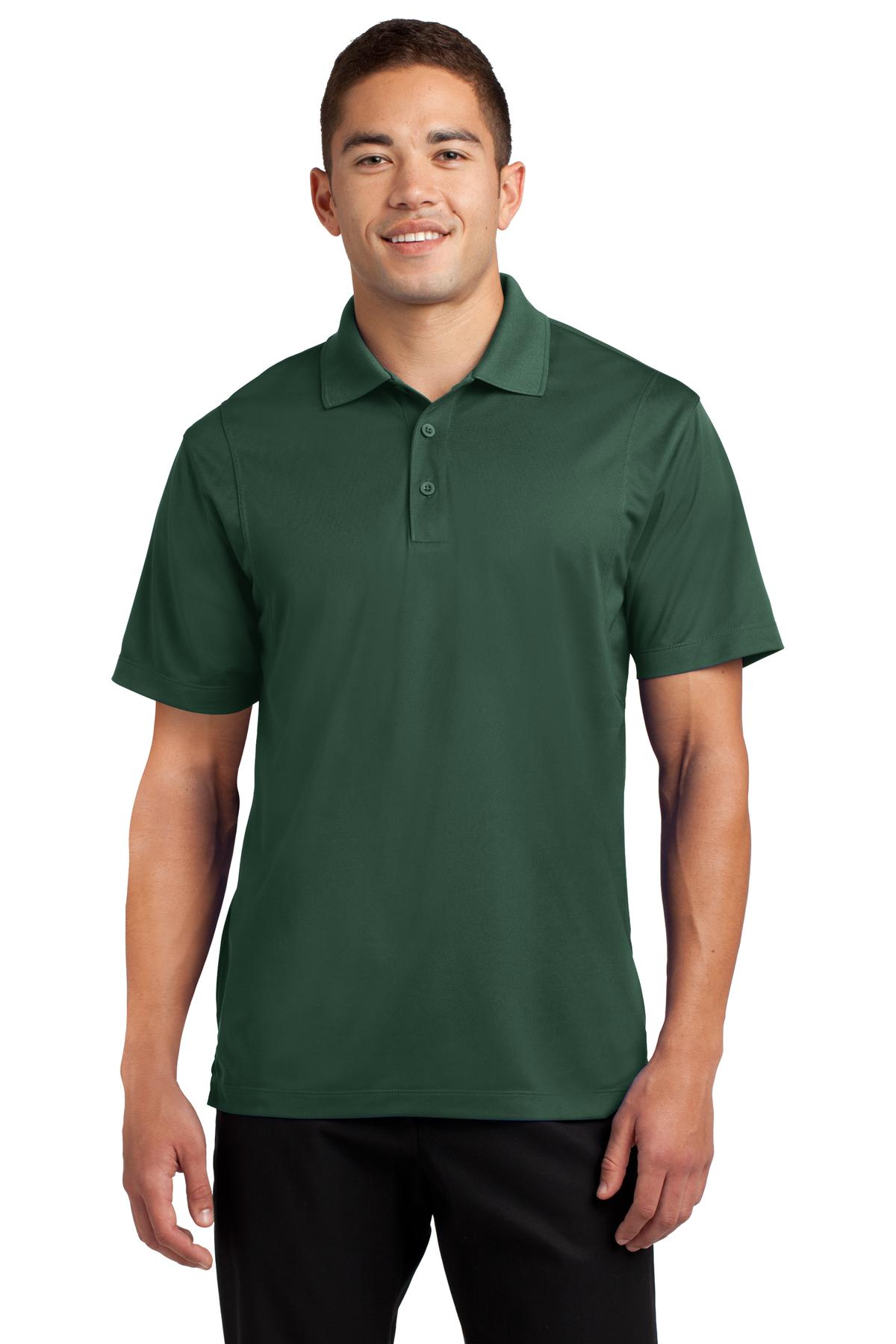 Front View of Forest Green Sport-Tek Tall Micropique Sport-Wick Polo. TST650