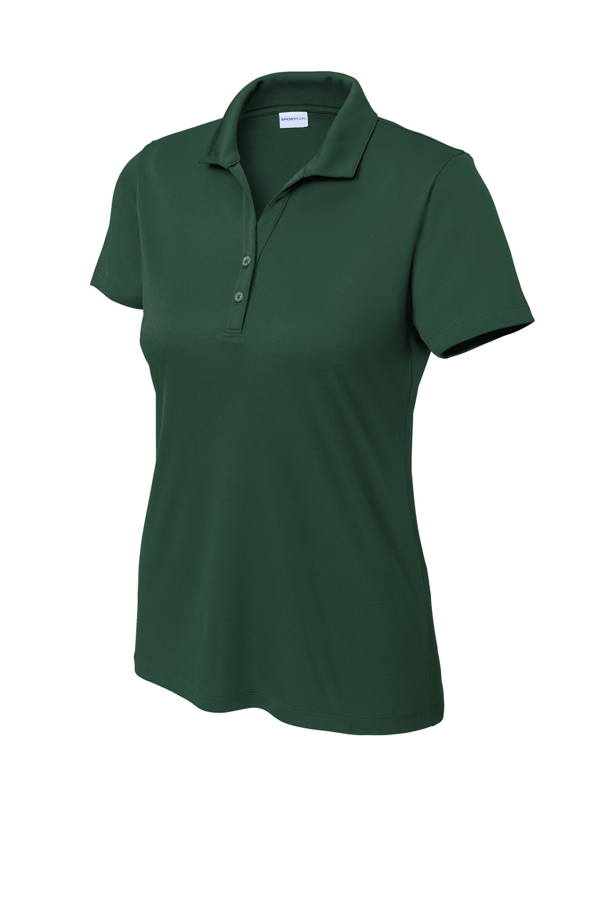 Front View of ForestGrn Sport-Tek Women's PosiCharge Re-Compete Polo LST725