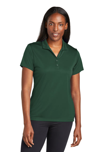 Front View of ForestGrn Sport-Tek Women's PosiCharge Re-Compete Polo LST725