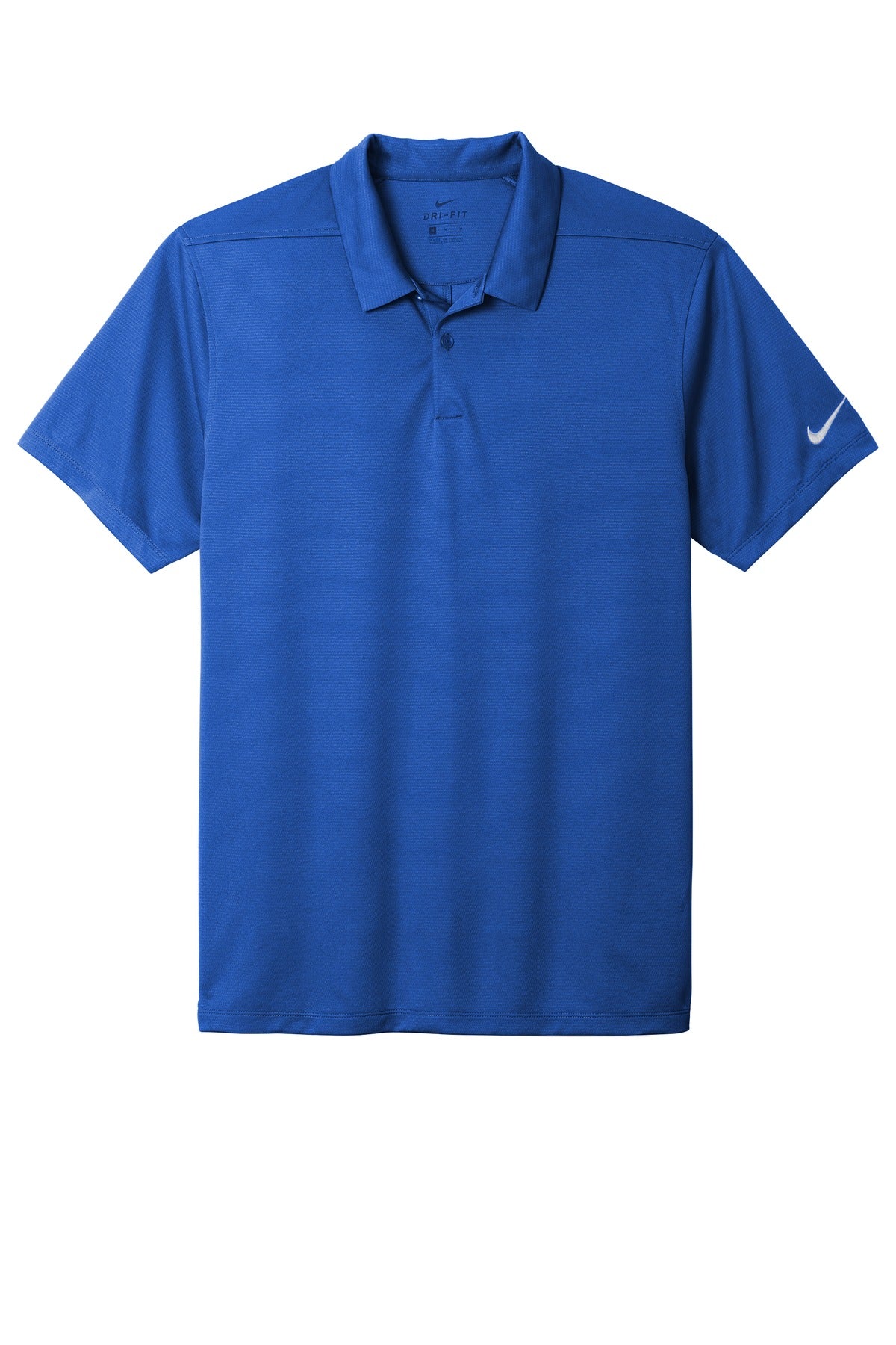 Front View of Game Royal Nike Dry Essential Solid Polo NKBV6042
