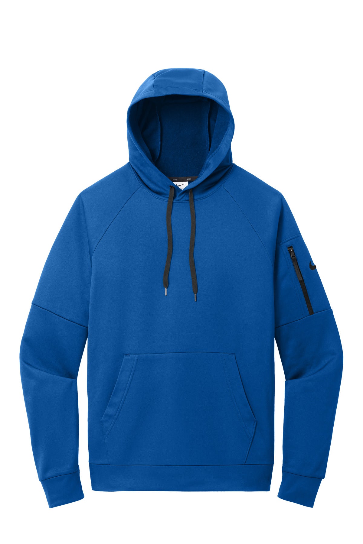 Front View of GameRoyal Nike Therma-FIT Pocket Pullover Fleece Hoodie NKFD9735