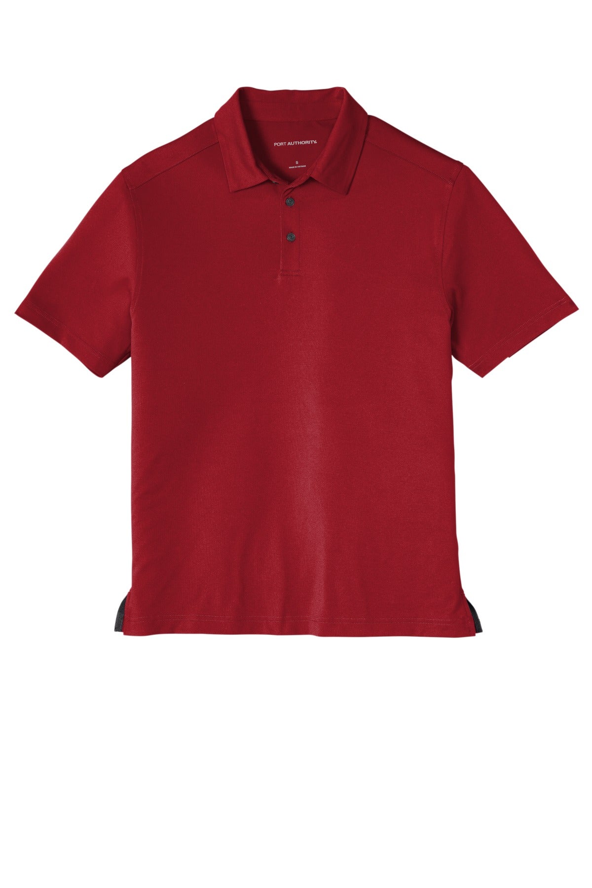 Front View of Garnet Port Authority City Stretch PoloK682