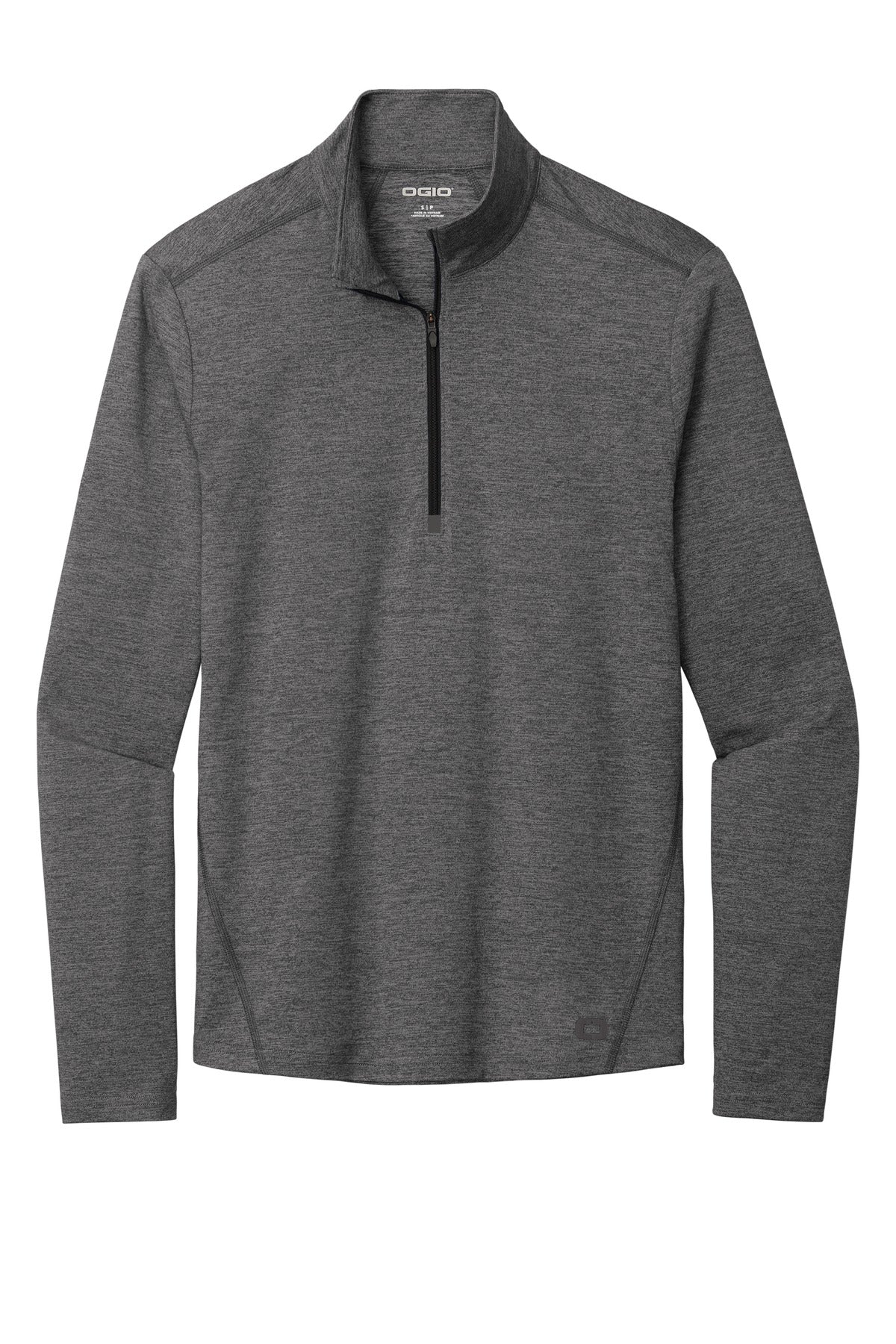 Front View of Gear Grey Hthr OGIO Force 1/4-Zip OE341