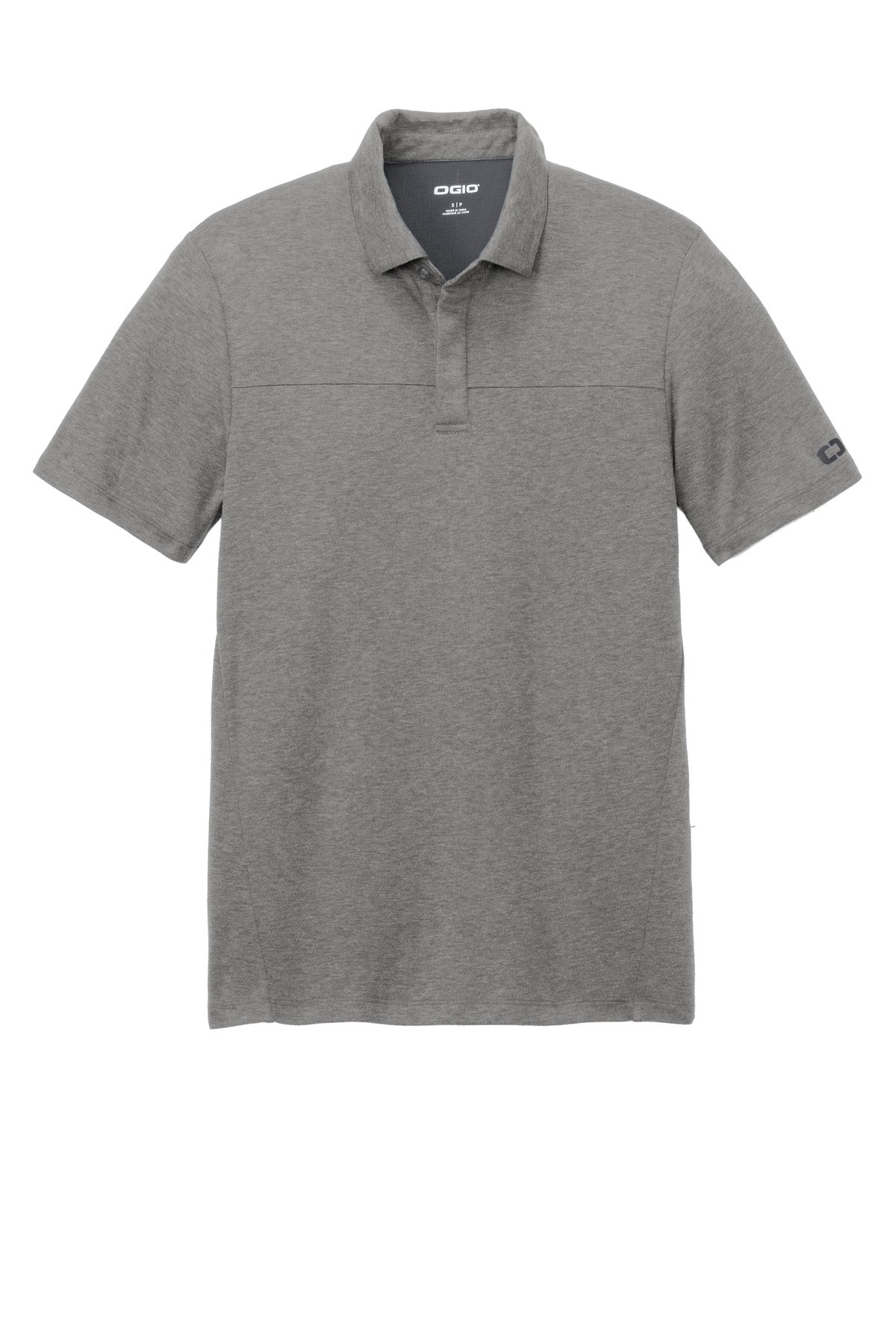 Front View of GearGrey OGIO Command Polo OG150