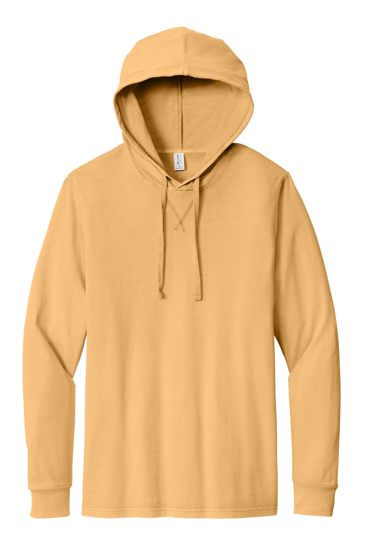 Front View of GldnWheat Allmade Unisex Mineral Dye Organic Cotton Hoodie Tee AL6305
