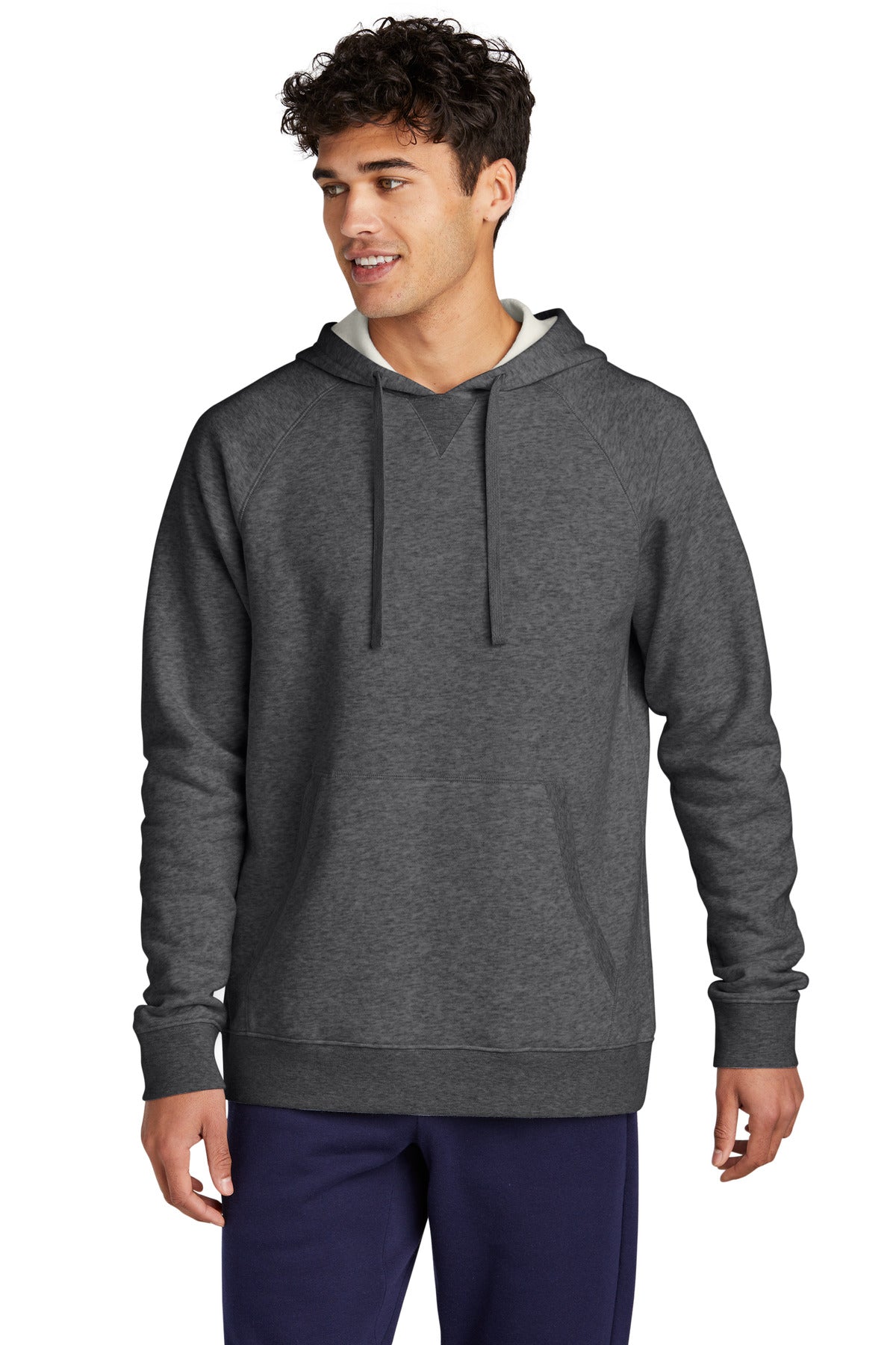 Front View of GphHeather Sport-Tek Drive Fleece Pullover Hoodie STF200