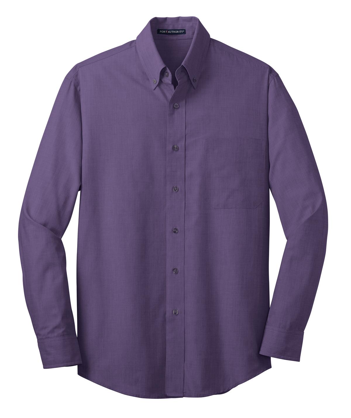 Front View of Grape Harvest Port Authority Crosshatch Easy Care Shirt. S640