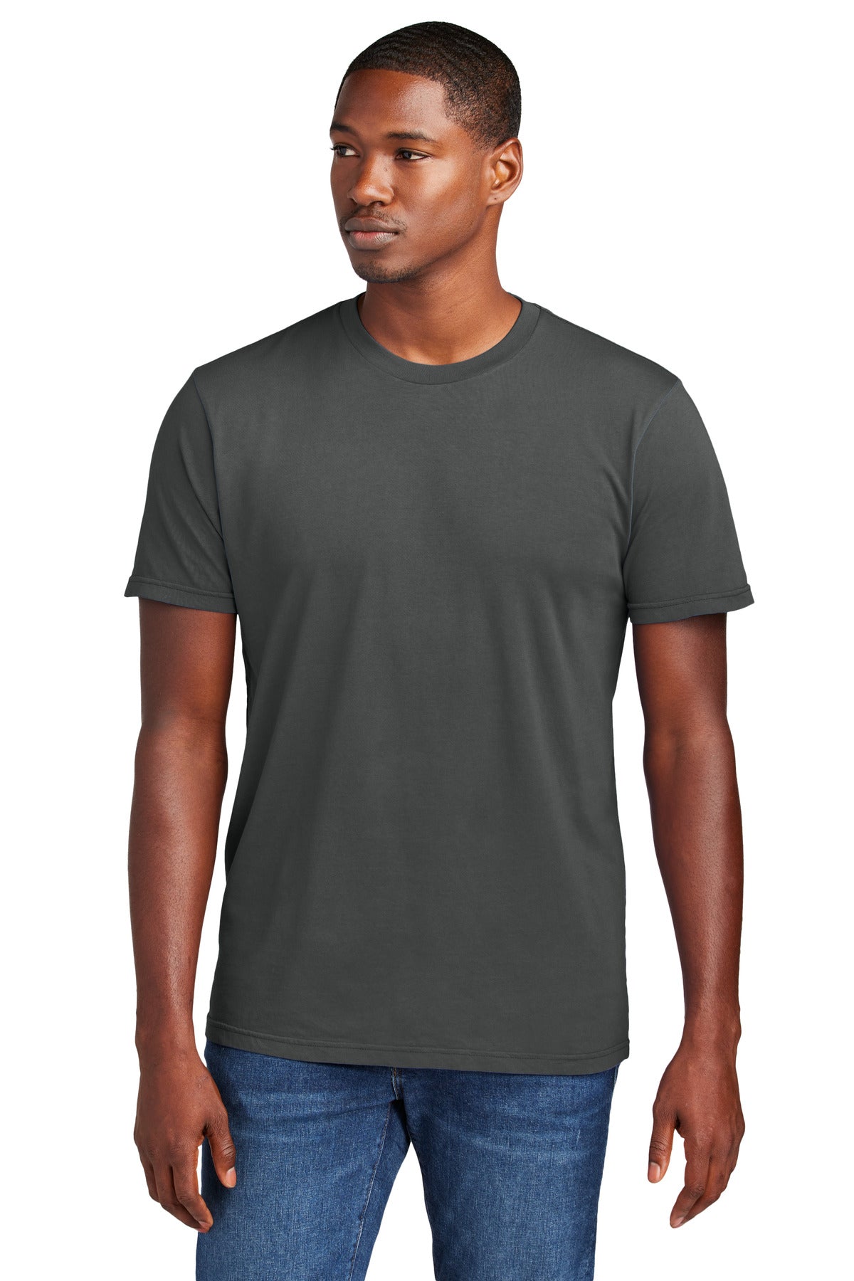 Front View of Graphite District Wash Tee DT2101