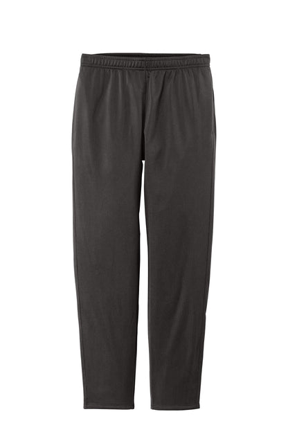Front View of Graphite Grey Sport-Tek Women's Tricot Track Jogger. LPST95