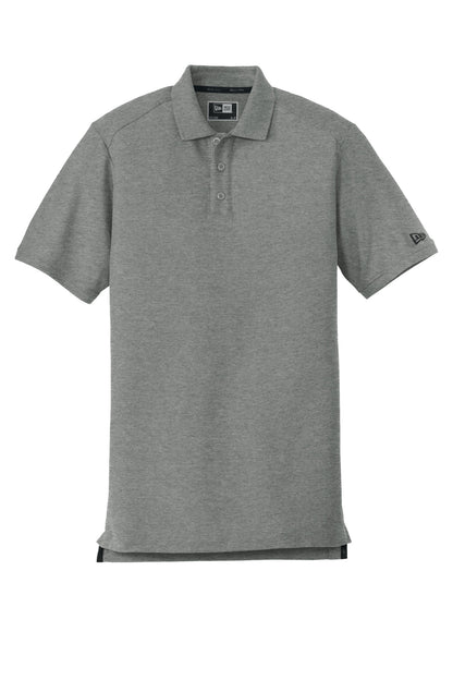 Front View of Graphite Hthr New Era Venue Home Plate Polo. NEA300