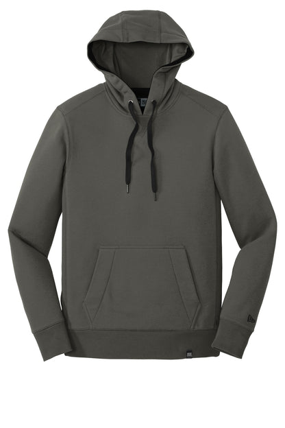 Front View of Graphite New Era French Terry Pullover Hoodie. NEA500