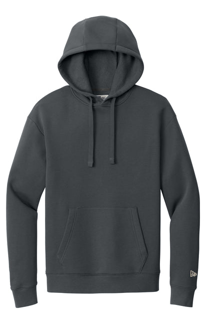 Front View of Graphite New Era Heritage Fleece Pullover Hoodie NEA525