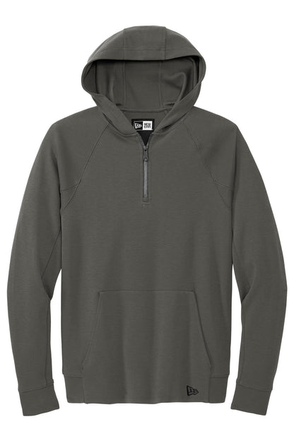 Front View of Graphite New Era STS 1/4-Zip Hoodie NEA541