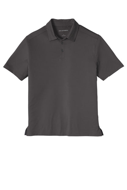 Front View of Graphite Port Authority City Stretch PoloK682