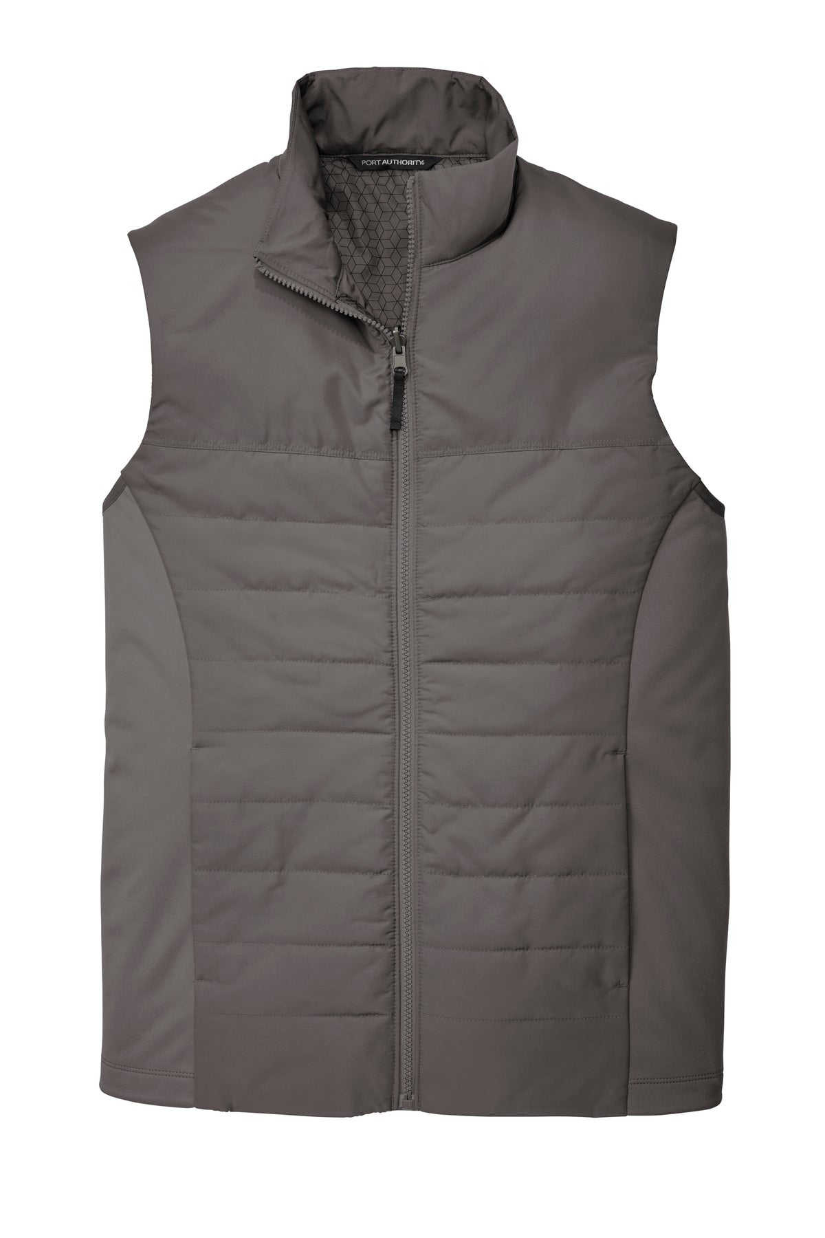 Front View of Graphite Port Authority Collective Insulated Vest. J903