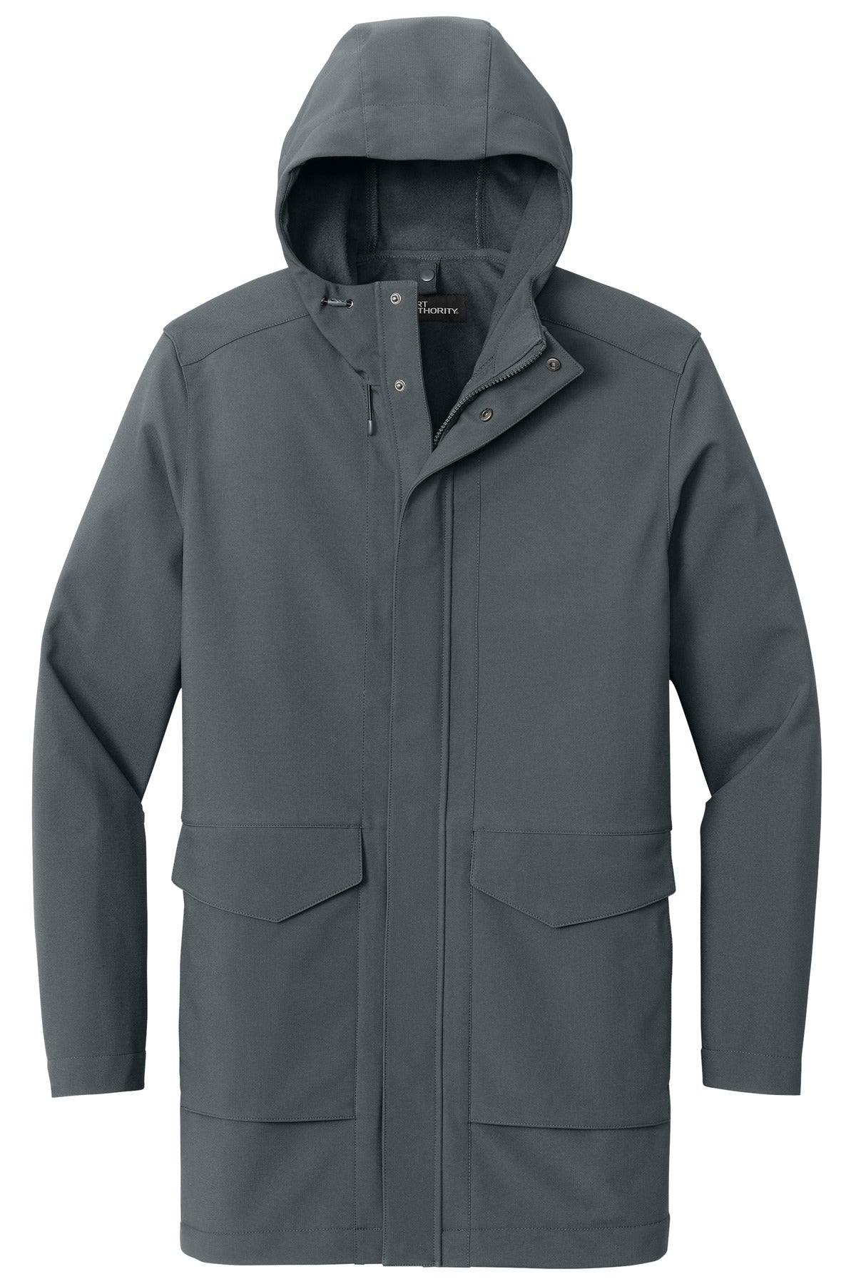 Front View of Graphite Port Authority Collective Outer Soft Shell Parka J919