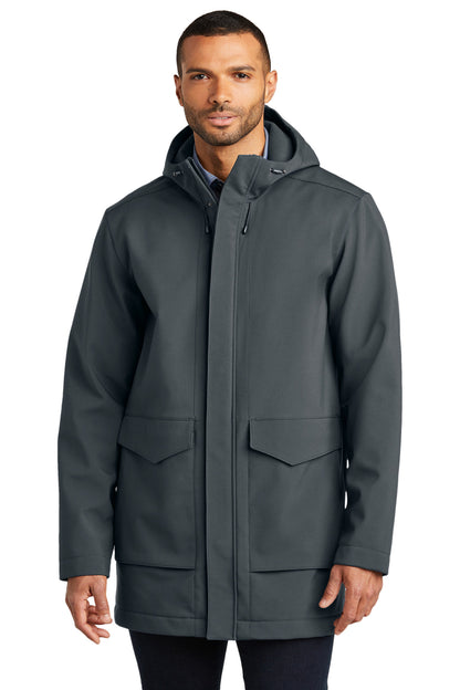 Front View of Graphite Port Authority Collective Outer Soft Shell Parka J919