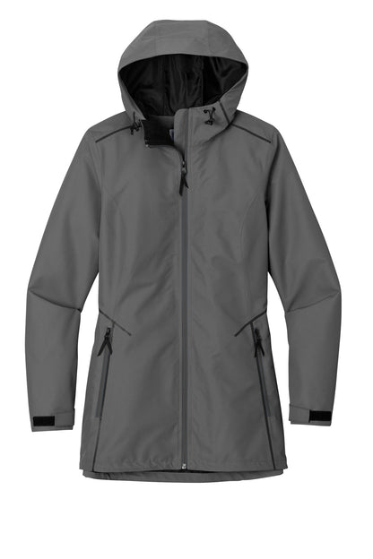 Front View of Graphite Port Authority Women's Collective Tech Outer Shell Jacket L920