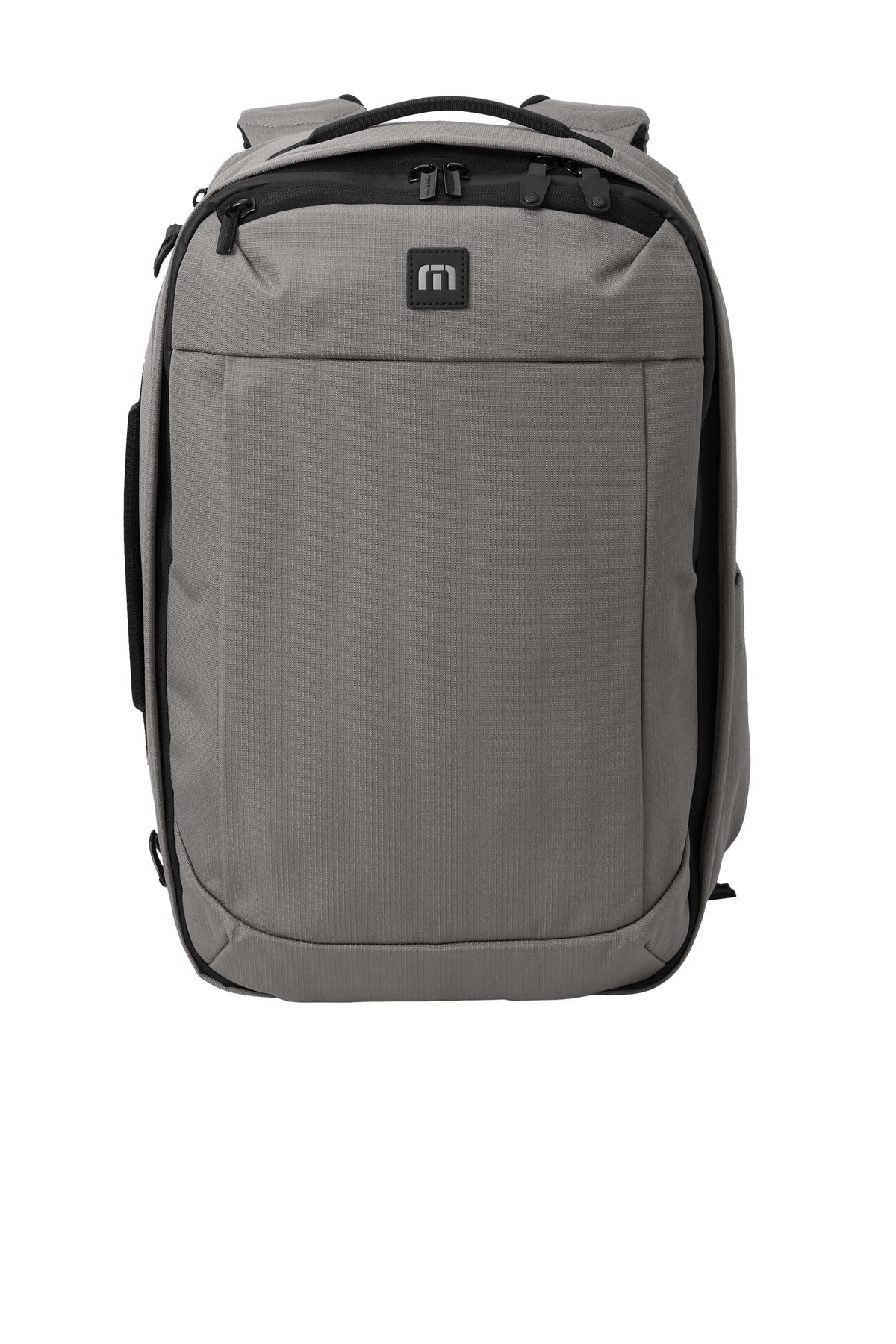 Front View of Graphite TravisMathew Lateral Convertible Backpack TMB106
