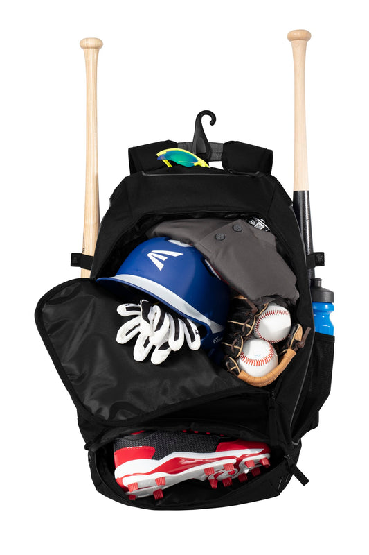 Front View of Graphite/Black New Era Shutout Backpack NEB300