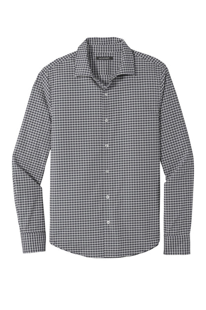 Front View of Graphite/White Port Authority City Stretch Shirt W680