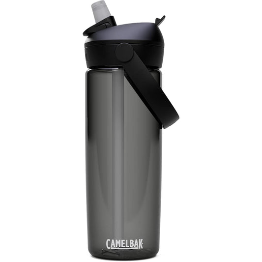 Front View of Gray CamelBak Thrive Flip Straw 20oz Bottle Tritan Rene plain