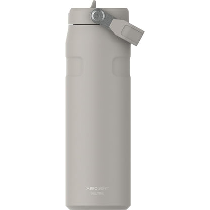 Front View of Gray Stanley IceFlow Aerolight Flip Straw 24oz plain
