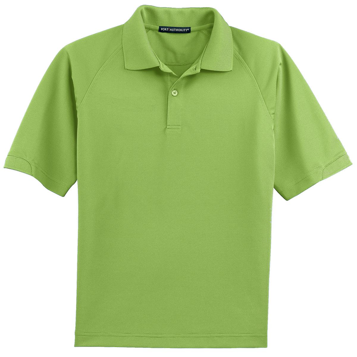 Front View of Green Oasis Port Authority Dry Zone Ottoman Polo. K525