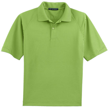 Front View of Green Oasis Port Authority Dry Zone Ottoman Polo. K525