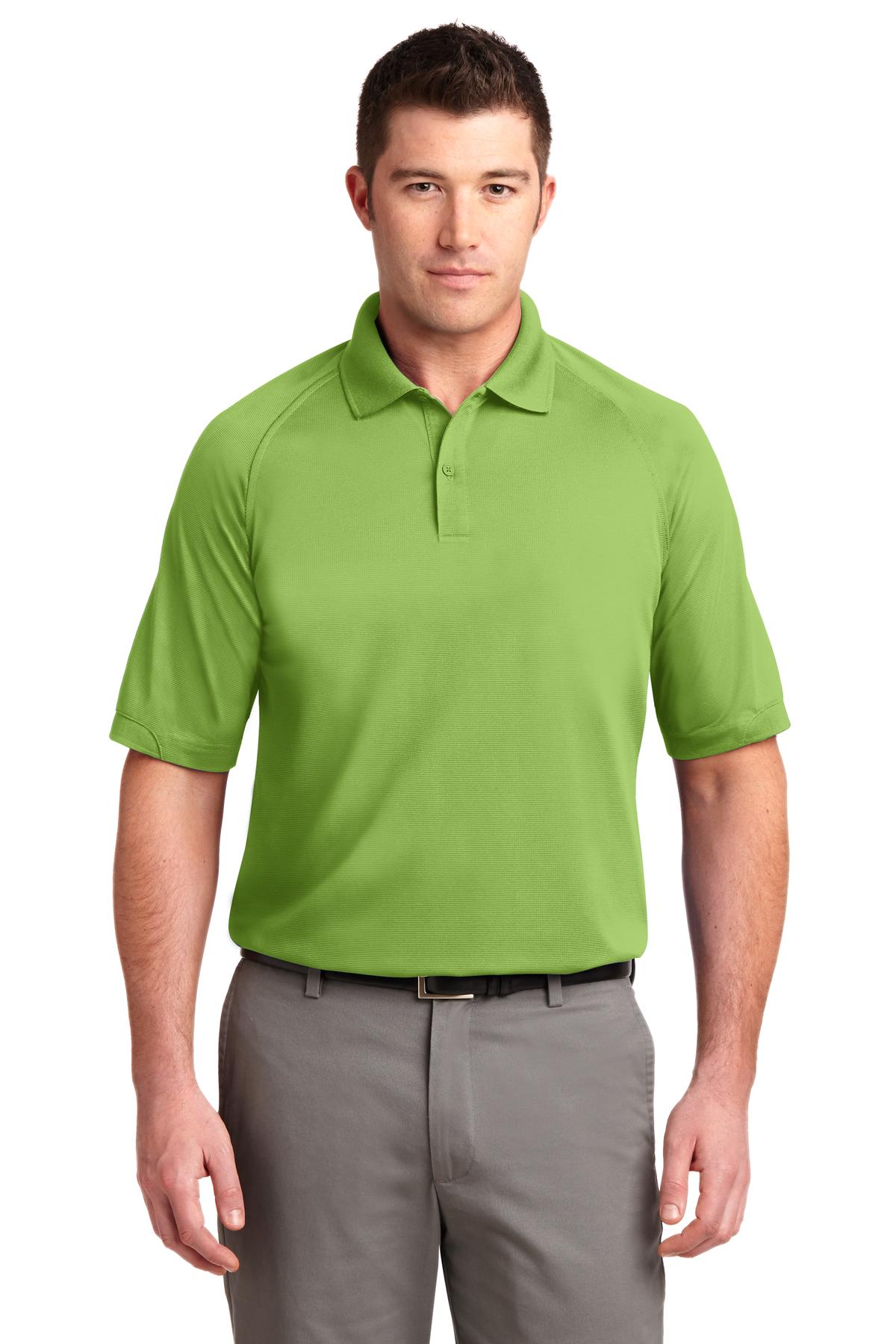 Front View of Green Oasis Port Authority Dry Zone Ottoman Polo. K525