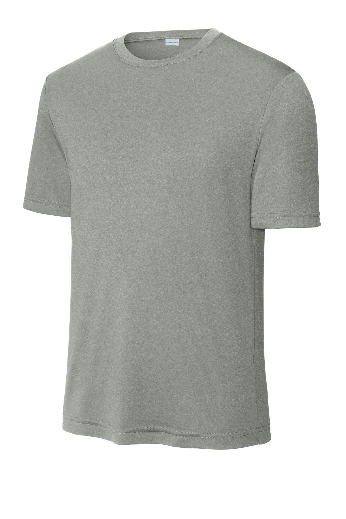 Front View of Grey Concrete Sport-Tek Tall PosiCharge Competitor Tee. TST350
