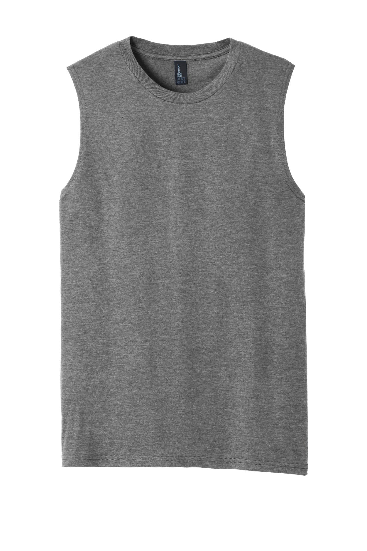 Front View of Grey Frost District V.I.T Muscle Tank DT6300