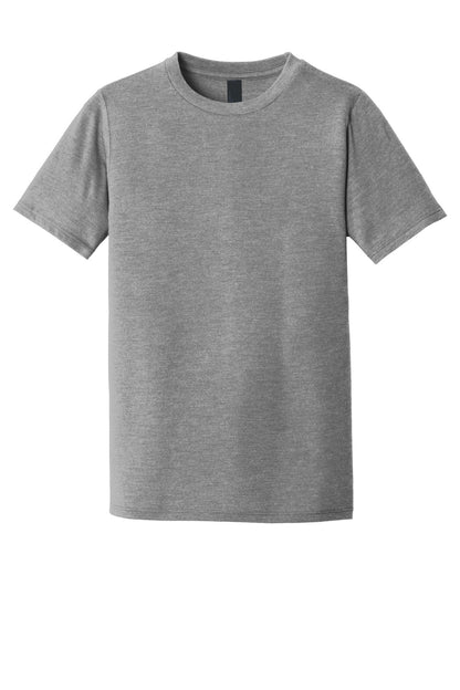 Front View of Grey Frost District Youth Perfect Tri Tee. DT130Y
