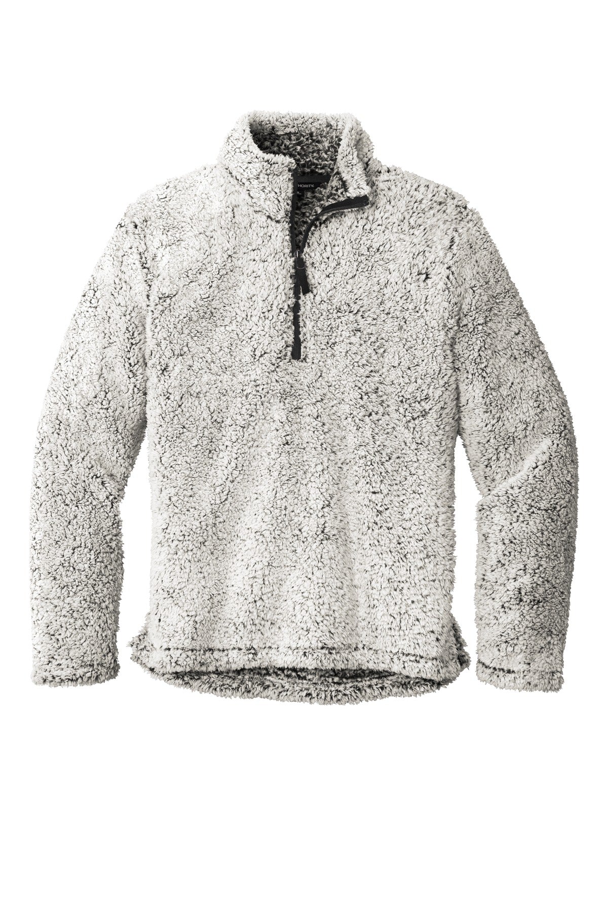 Front View of Grey Hthr Port Authority Cozy 1/4-Zip Fleece F130