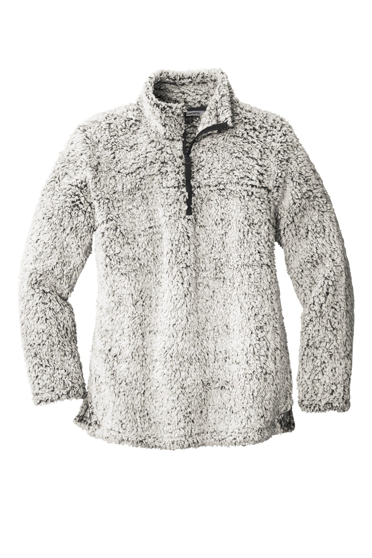 Front View of Grey Hthr Port Authority Women's Cozy 1/4-Zip Fleece L130