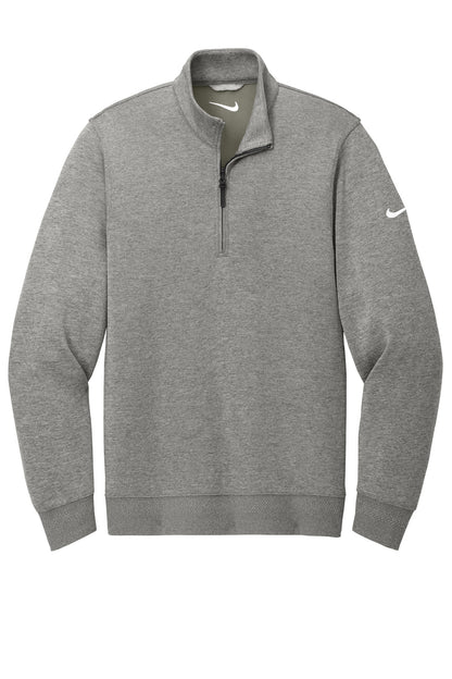 Front View of Grey Nike Dri-FIT Corporate 1/2-Zip NKFD9892