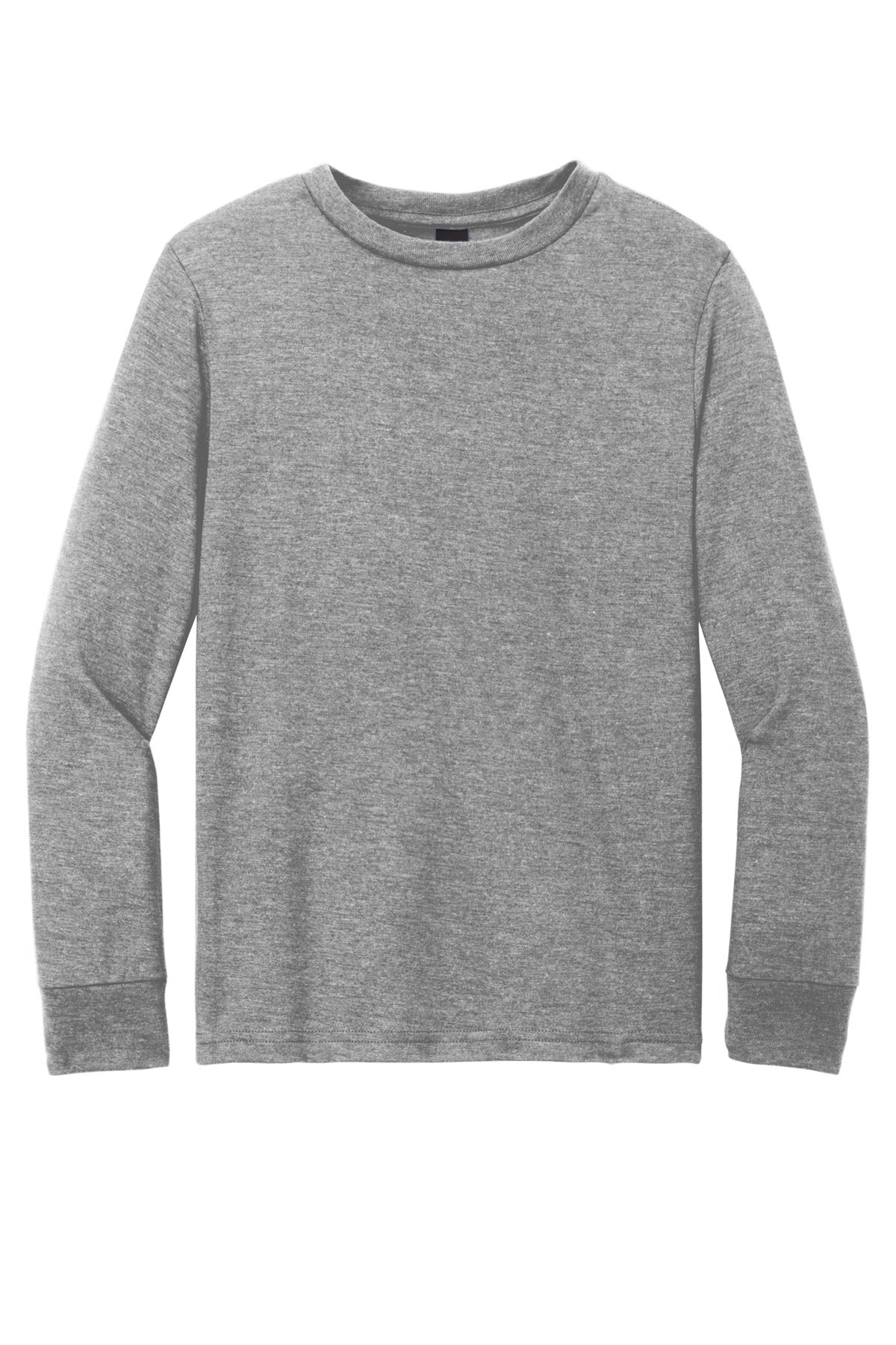 Front View of GreyFrost District Youth Perfect Tri Long Sleeve Tee DT132Y