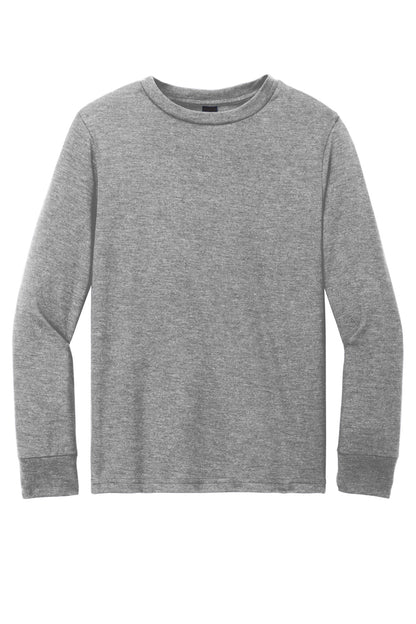 Front View of GreyFrost District Youth Perfect Tri Long Sleeve Tee DT132Y