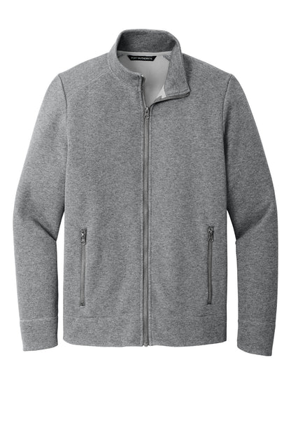 Front View of GreyHthr Port Authority Network Fleece Jacket F422