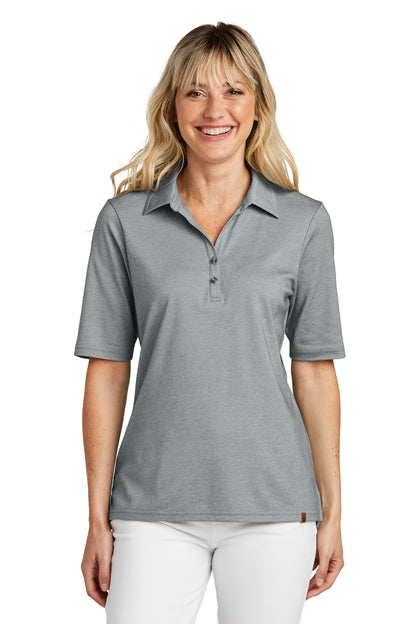 Front View of GreyHthr TravisMathew Women's Sunsetters Polo TM1LD004