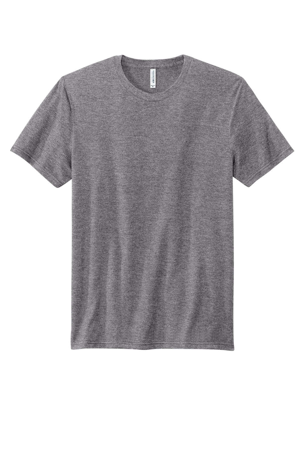 Front View of GreyHthr Volunteer Knitwear Tri Tee VL40