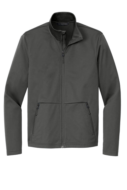 Front View of GreySteel Port Authority Flexshell Jacket J617