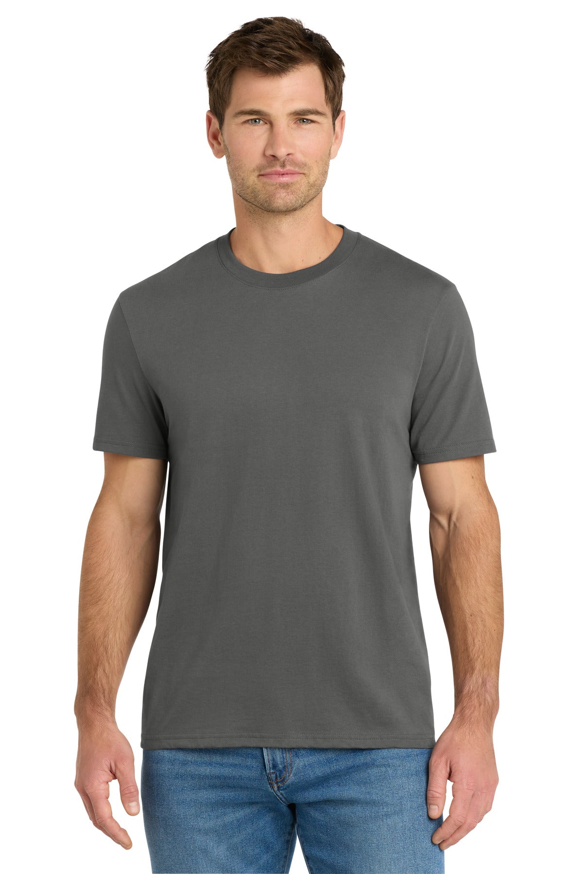 Front View of GreySteel Volunteer Knitwear Daily Tee VL45