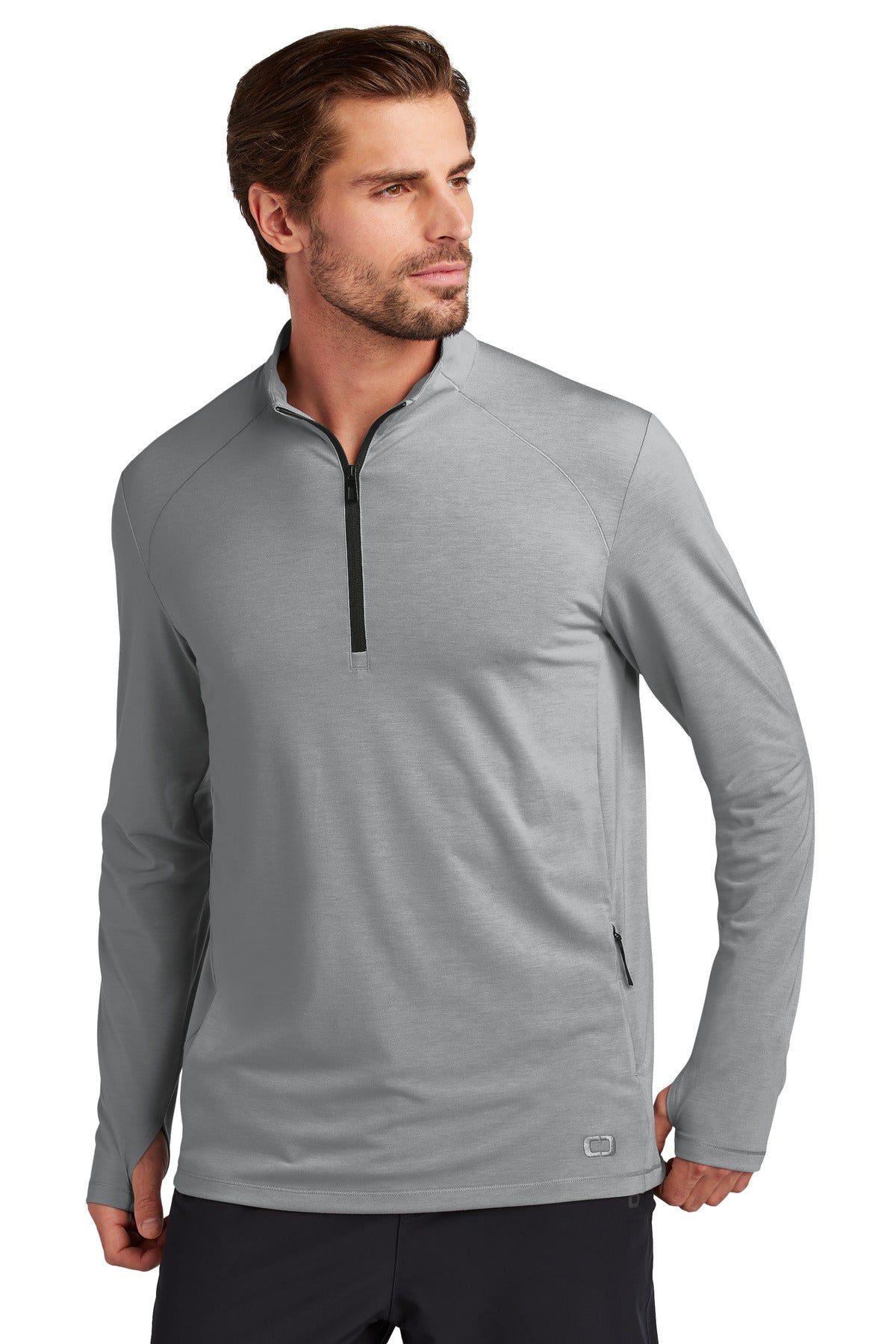 Front View of Greystone OGIO Motion 1/4-Zip OG153