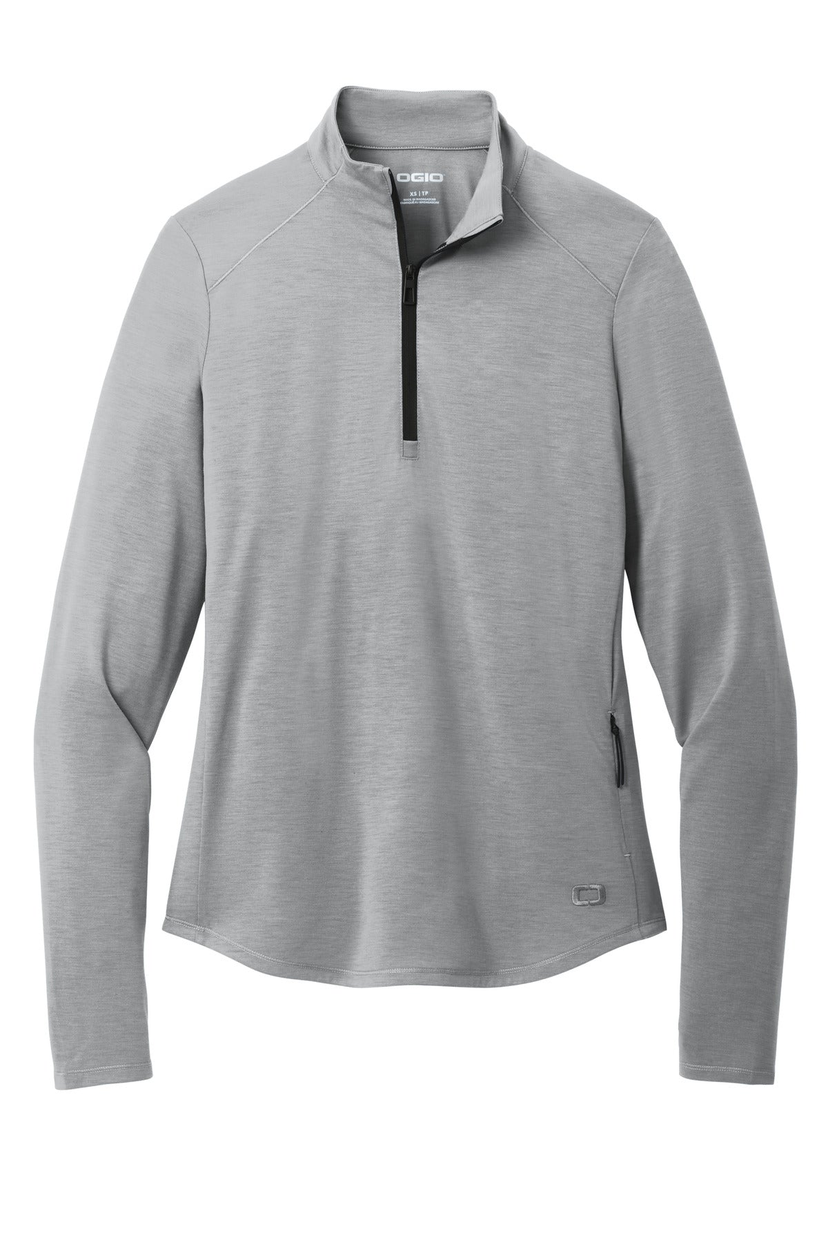 Front View of Greystone OGIO Women's Motion 1/4-Zip LOG153