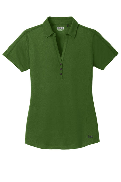 Front View of Gridiron Green OGIO Women's Onyx Polo. LOG126