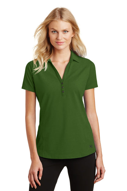 Front View of Gridiron Green OGIO Women's Onyx Polo. LOG126