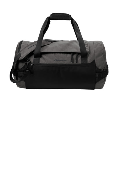 Front View of GStHtr/Blk Eddie Bauer Tour Duffel EB905